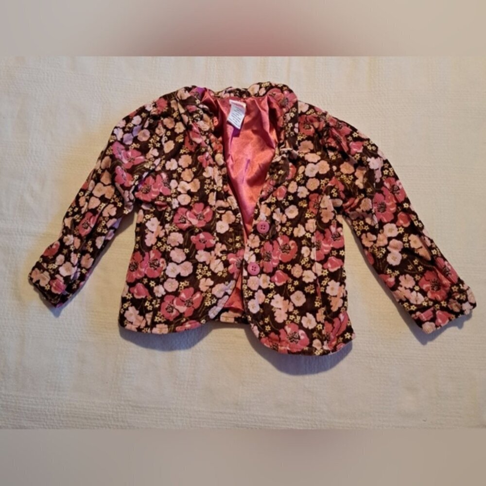 Gymboree girls size 3 3T Primrose Line corduroy blazer fully lined, VGUC